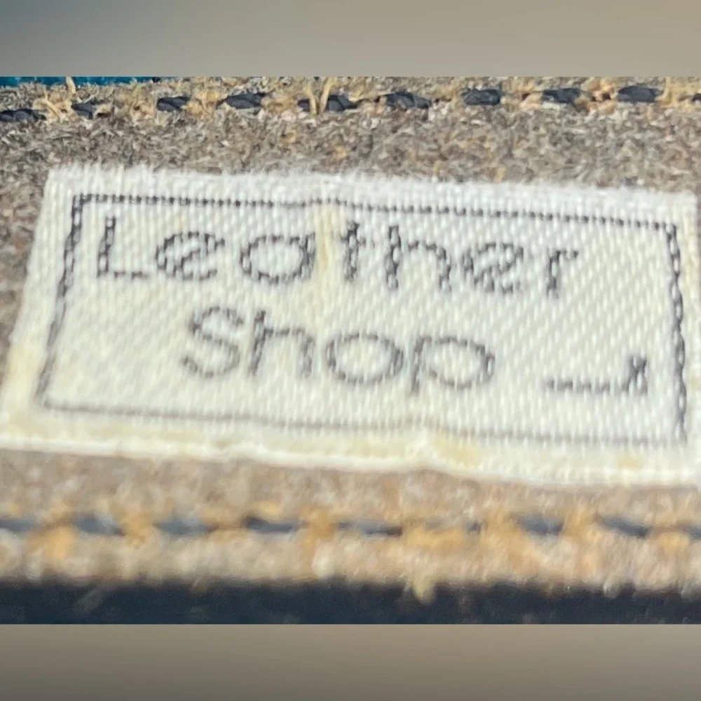 Leather Shop Genuine Black Leather Belt with Silver Star Accents - Picture 5 of 6